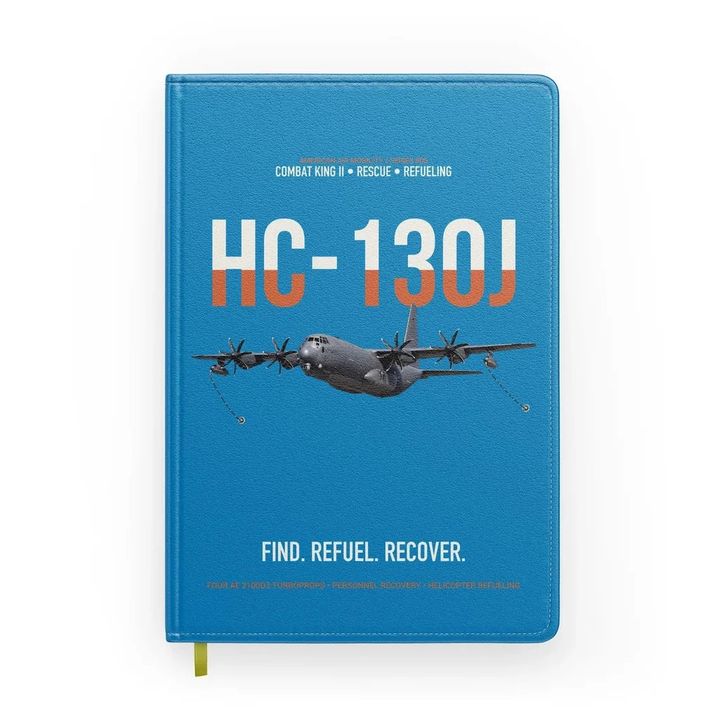 HC-130J COMBAT KING II design on turquoise notebook
