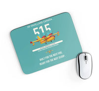 Thumbnail for De Havilland Canadair 515 design on turquoise rectangle mouse pad