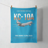 Thumbnail for KC-10A EXTENDER design on turquoise towel