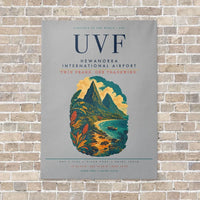 Thumbnail for Hewanorra International Airport UVF vertical canvas print - no frame - light gray background