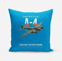 Thumbnail for Junkers Ju 88A-4 design on turquoise pillow