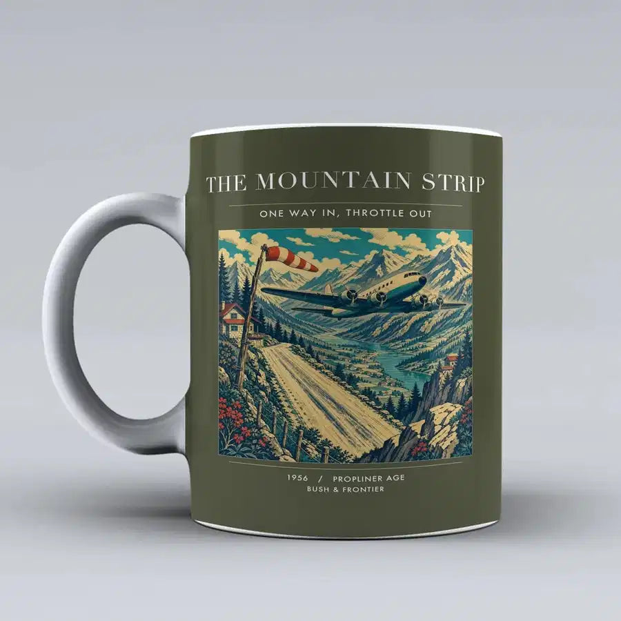 VINTAGE G4196 - The Mountain Strip - Ceramic Mug design on greenarmy