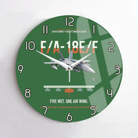 Thumbnail for F A-18E F Buddy Tanker design on green no frame wall clock