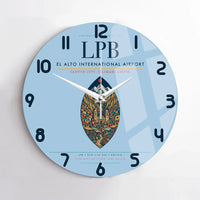 Thumbnail for El Alto International Airport LPB Wall-Clock No-Frame - Light Blue