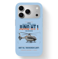 Thumbnail for Airbus H135 Juno HT1 design on light blue magsafe iphone case, for iPhone 17 Pro