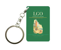 Thumbnail for Langeoog Airport (LGO) design on green key chain