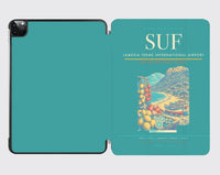 Thumbnail for Lamezia Terme International Airport (SUF) design on turquoise ipad tablet case