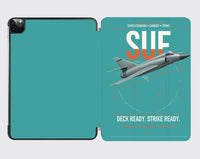 Thumbnail for Dassault Super Étendard design on turquoise ipad tablet case
