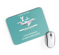 Thumbnail for Cessna Citation X+ design on turquoise rectangle mouse pad