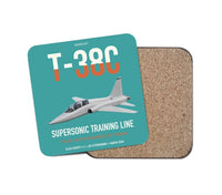 Thumbnail for T-38C Talon design on turquoise 1 piece coaster