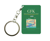 Thumbnail for Grand Forks International Airport (GFK) design on green key chain