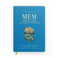 Thumbnail for Frederick W. Smith International Airport Memphis (MEM) design on turquoise notebook
