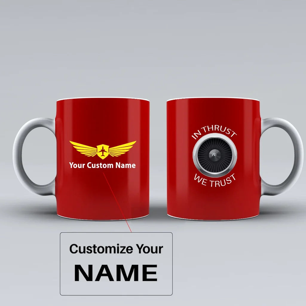 Customisable Thrust We Trust Mug - view 9