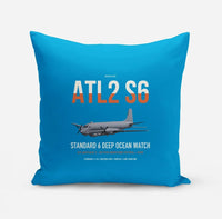Thumbnail for Atlantique 2 Standard 6 design on turquoise pillow