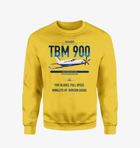 Thumbnail for Daher TBM 900 design on yellow sweatshirt