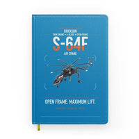 Thumbnail for Erickson S-64F Air Crane design on turquoise notebook