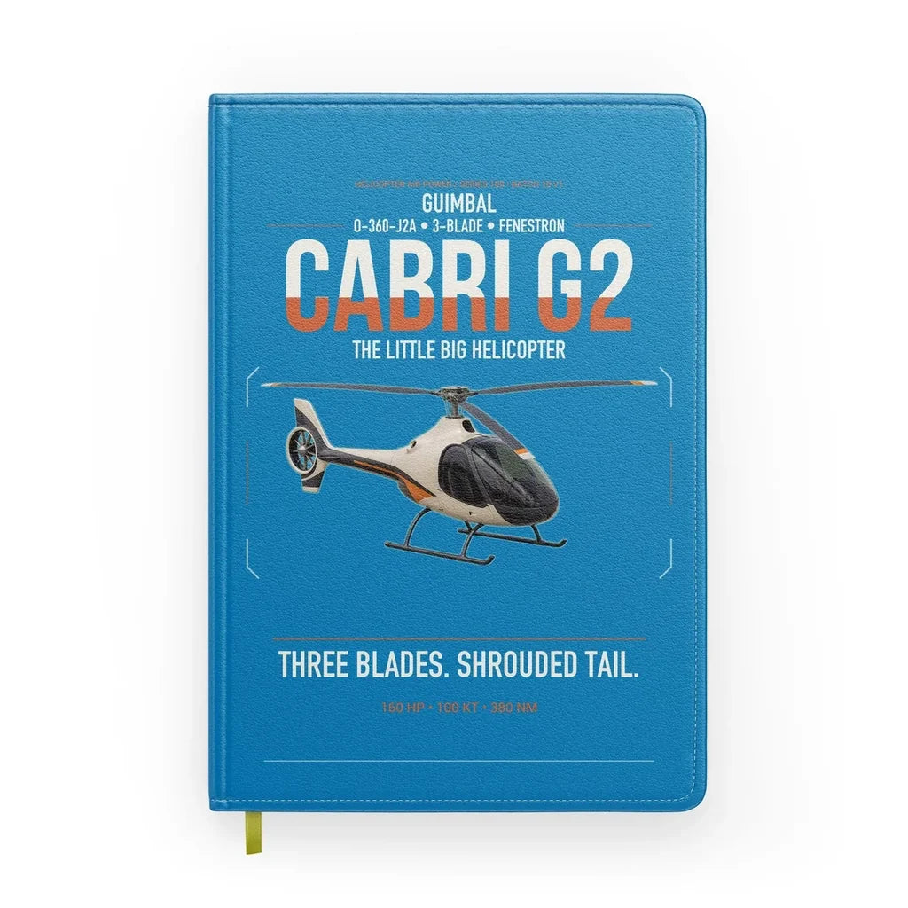 Guimbal Cabri G2 design on turquoise notebook