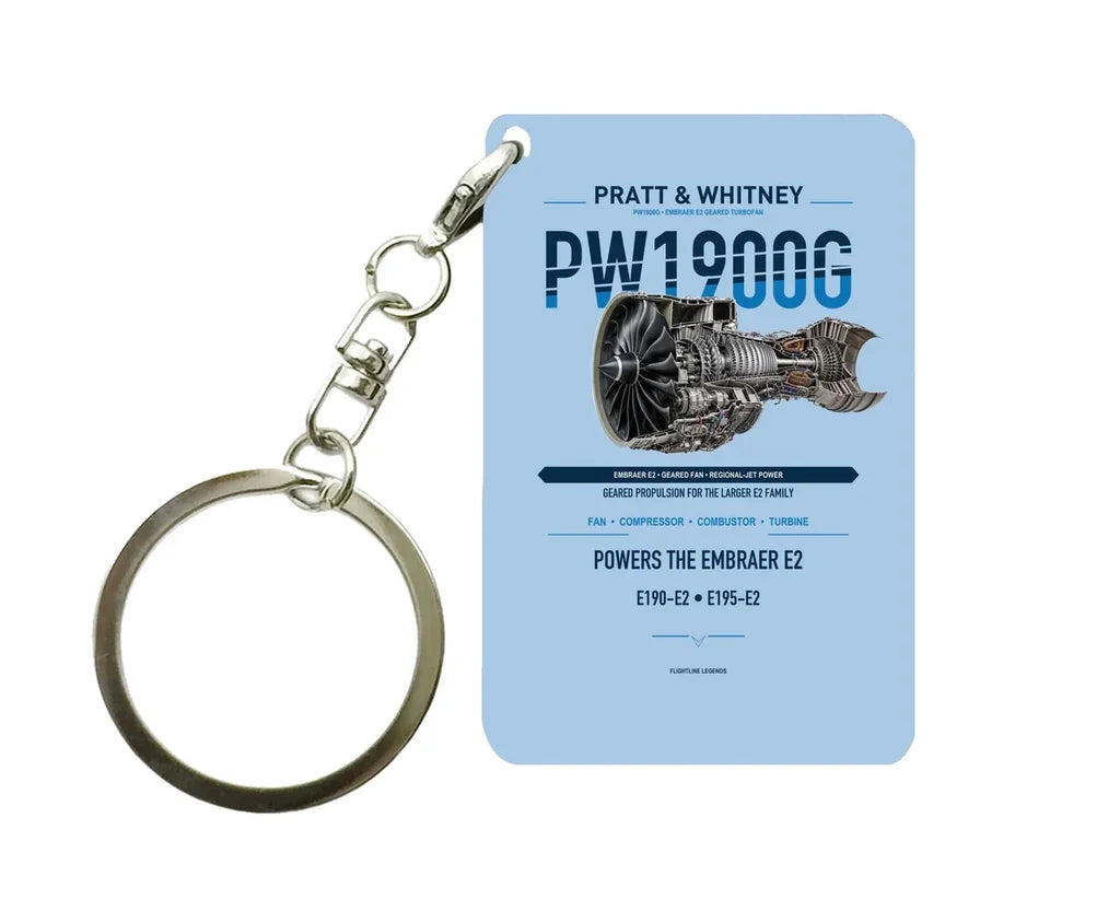 PW1900G Key Chain design on light blue key chain