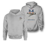 Thumbnail for Messerschmitt Bf 109G-6 design on light gray double-side hoodie, double-side print