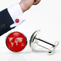 Thumbnail for World Map Cuff Links - view 9