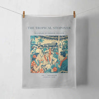 Thumbnail for VINTAGE G4225 - The Tropical Stopover - Designed Towels design on lightgray