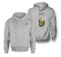 Thumbnail for Kristianstad Airport (KID) design on light gray double-side hoodie