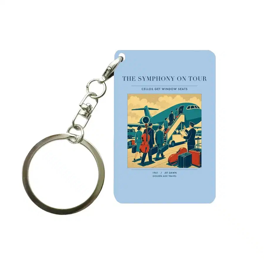 VINTAGE G4421 - The Symphony On Tour - Designed Key Chain design on lightblue