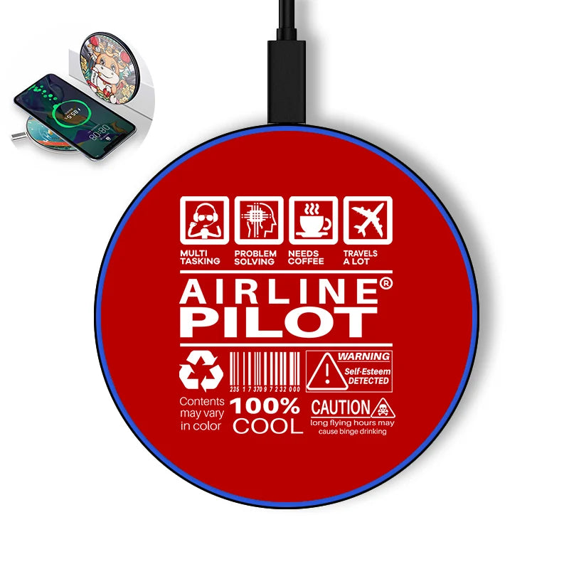 Airline Pilot Label Wireless Charger - view 9