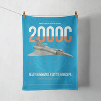 Thumbnail for Dassault Mirage 2000C RDI design on turquoise towel
