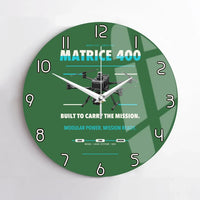 Thumbnail for DJI Matrice 400 design on green no frame wall clock
