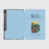 Thumbnail for Kuala Lumpur International Airport (KUL) design on light blue samsung tablet tablet case