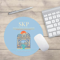 Thumbnail for Skopje International Airport SKP Mouse-Pad Round - Light Blue