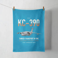 Thumbnail for Embraer KC-390 Millennium design on turquoise towel