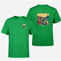 Thumbnail for VINTAGE G4487 - The Vintage Fly-In Breakfast - Double-Side T-Shirt design on green double side t shirt
