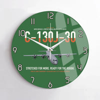 Thumbnail for C-130J-30 Super Hercules design on green no frame wall clock
