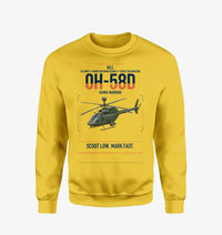 Thumbnail for Bell OH-58D Kiowa Warrior design on yellow sweatshirt