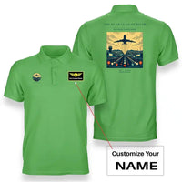 Thumbnail for VINTAGE G4303 - The Runway Light River - Double-Side Polo T-Shirt design on lightgreen+name