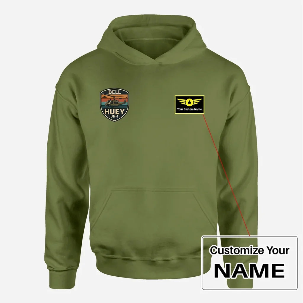 Customisable Retro BELL HUEY UH-1 Hoodie - view 9