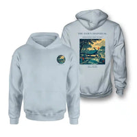 Thumbnail for VINTAGE G4531 - The Dawn Dispersal - Double-Side Hoodie design on lightblue double side