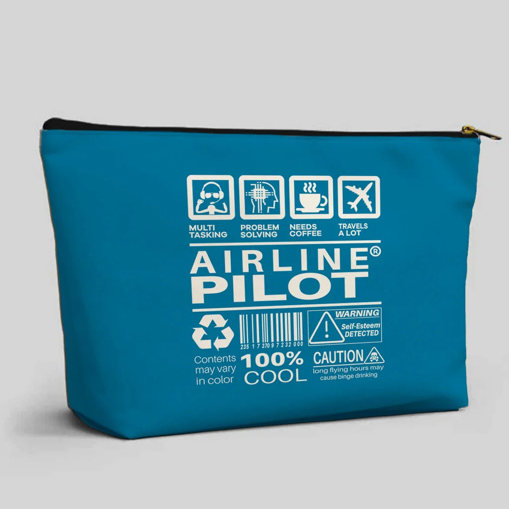 Airline Pilot Label Zipper Pouch - view 9