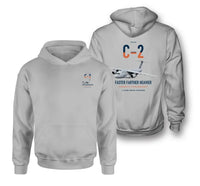 Thumbnail for Kawasaki C-2 design on light gray double-side hoodie, double-side print