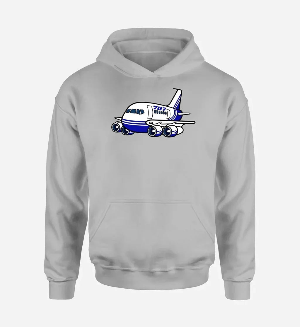 Cartoon Boeing 707 - Light Gray