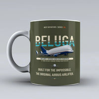 Thumbnail for A300-600ST BelugaST Mug design on green army airbus