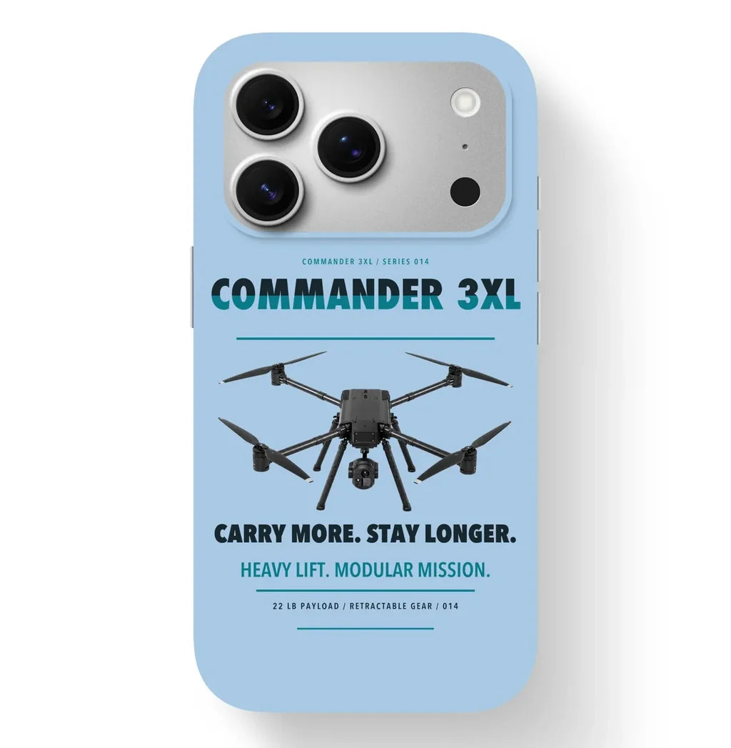 Draganfly Commander 3XL Case design on light blue iphone case
