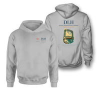 Thumbnail for Duluth International Airport (DLH) design on light gray double-side hoodie