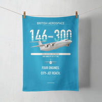 Thumbnail for BAe 146-300 design on turquoise towel