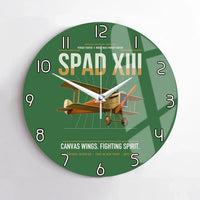 Thumbnail for SPAD XIII design on green no frame wall clock