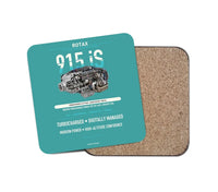 Thumbnail for 915 iS design on turquoise 1 piece coaster
