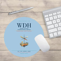Thumbnail for Hosea Kutako International Airport (WDH) design on light blue round mouse pad