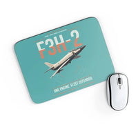 Thumbnail for F3H-2 Demon design on turquoise rectangle mouse pad